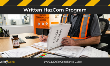 Written HazCom Program: 1910.1200(e) Compliance Guide