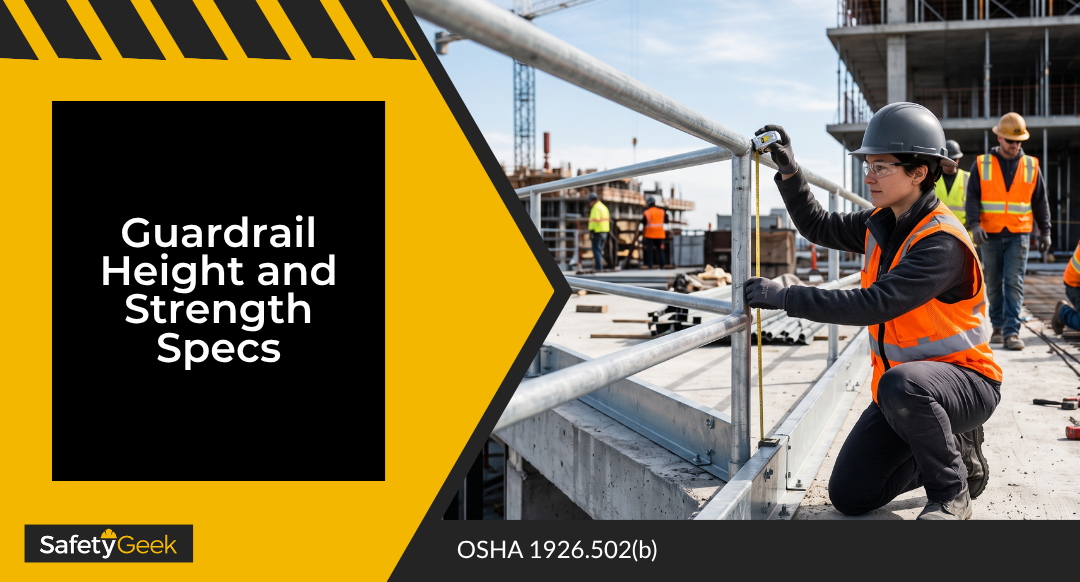 Guardrail Height and Strength Specs: OSHA 1926.502(b)