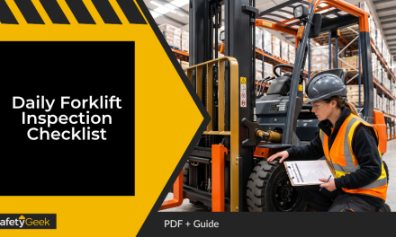 Daily Forklift Inspection Checklist: PDF + Guide