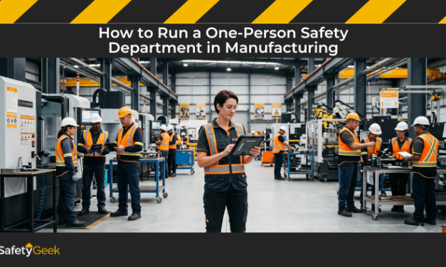 How to Run a One-Person Safety Department in Manufacturing